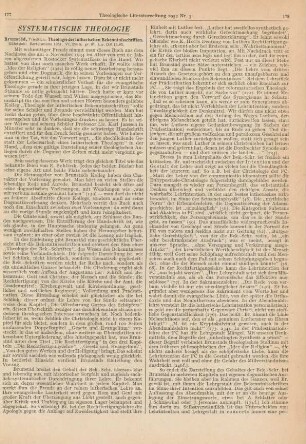 177-179 [Rezension] Brunstäd, Friedrich, Theologie der lutherischen Bekenntnisschriften