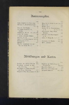 Abbildungen und Karten.