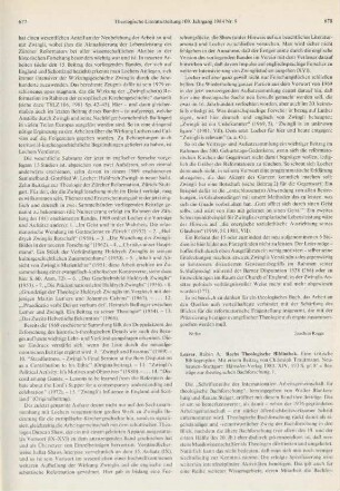678-680 [Rezension] Leaver, Robin A., Bachs theologische Bibliothek