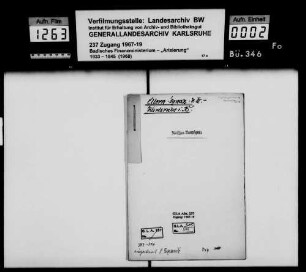 Ellern, Ignaz, Bankgeschäft Karlsruhe -Fragment-