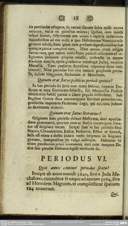 Periodus VI.