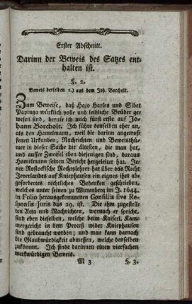 Erster Abschnitt. Darinn der Beweis des Satzes enthalten ist.