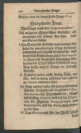 Vierzehende Frage. Was folget nach den Epigrammatibus?