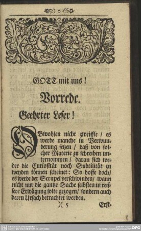 Vorrede. Geehrter Leser!