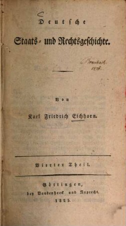 Deutsche Staats- und Rechtsgeschichte, 4