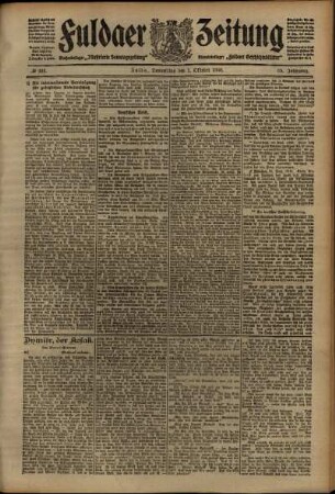 Ausgabe vom Donnerstag, den 01. Oktober 1908.