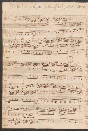 Dies sind die heilgen zehn Gebot; org; C-Dur; BWV 635