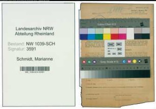 Entnazifizierung Marianne Schmidt , geb. 18.02.1913 (Angestellte)