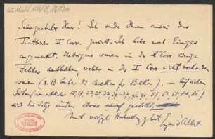 Brief an B. Schott's Söhne : 31.08.1907