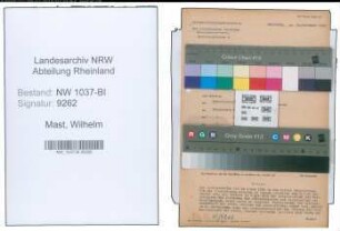 Entnazifizierung Wilhelm Mast , geb. 13.03.1890 (Stadtamtmann)