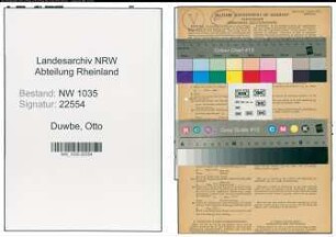 Entnazifizierung Otto Duwbe , geb. 04.03.1894 (Kaufmaennischer Angestellter)