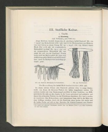 III. Stoffliche Kultur.