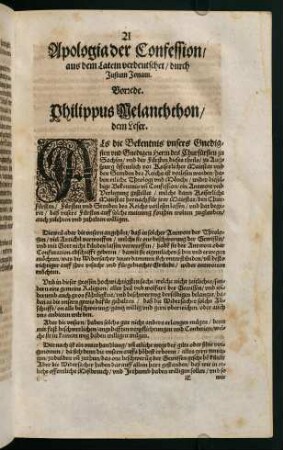 "Apologia der Confession"
