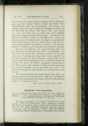Englische Correspondenz