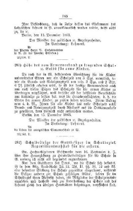 Schulbeiträge der Gutsbesitzer im Schulbezirk. Repartitionsmaßstab für die erstern : [III. Elementarschulwesen]