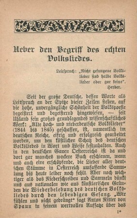 Ueber den Begriff des echten Volksliedes