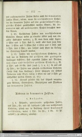 Addiren in benannten Zahlen