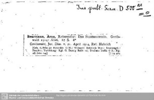Jus publicum Germaniae D 0500.ac