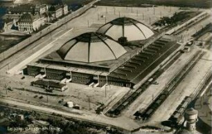 Leipzig: Grossmarkthalle ; Fliegeraufnahme