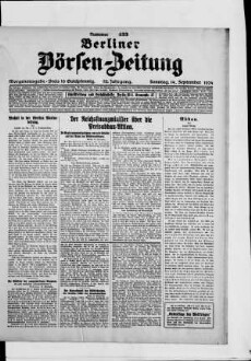 Berliner Börsen-Zeitung, Morgenausgabe