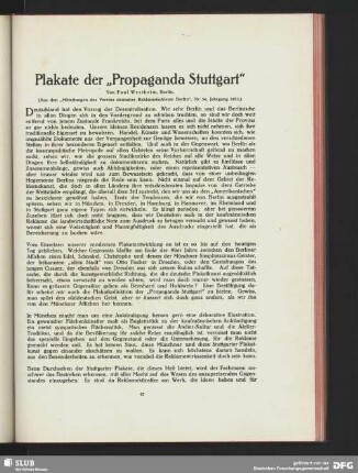Plakate der "Propaganda Stuttgart"