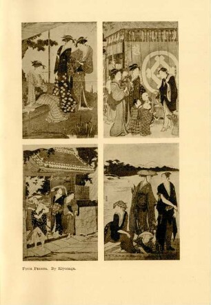 Four prints. By Kiyonaga