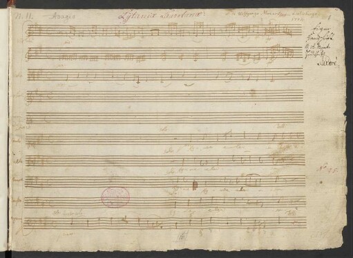 Litaneien; V (4), Coro, orch; D-Dur; KV 195; KV 186d