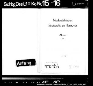 Verzeichnis der bestellten Ländereien des Amtshofes