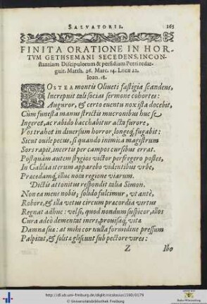 Finit oratione in horum gethsemani secendens
