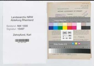 Entnazifizierung Karl Zehnpfund, geb. 21.12.1900 (Technischer Angest.)