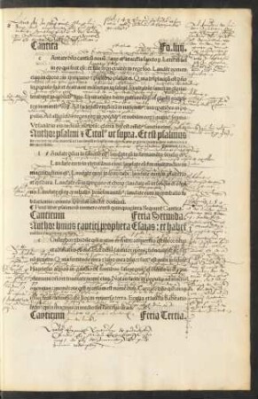 Finit liber psalmorum ... Sequuntur Cantica.