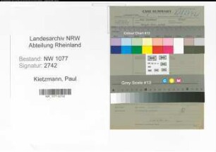 Entnazifizierung Paul Kietzmann , geb. 00.00.0000 (Polizist)