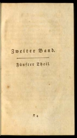 Fünfter Theil