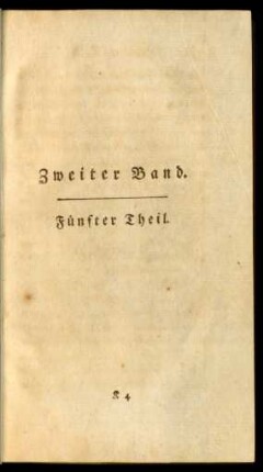 Fünfter Theil