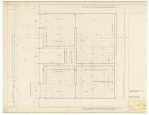 Hochschulbibliothek, Karlsruhe Neubau: Kernzone Achsen 3-5 (WC-Räume), 1:10