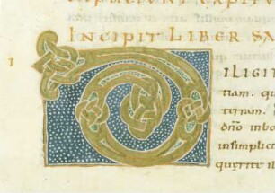 Bernward-Bibel — Schriftseite mit Initiale, Folio fol. 311r