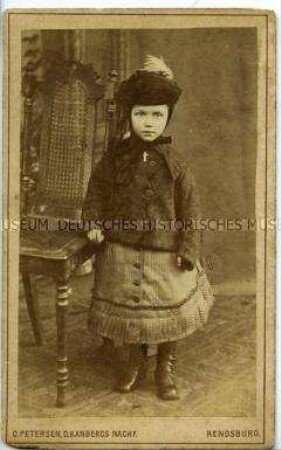 Kleines Mädchen mit Hut, Carte de Visite