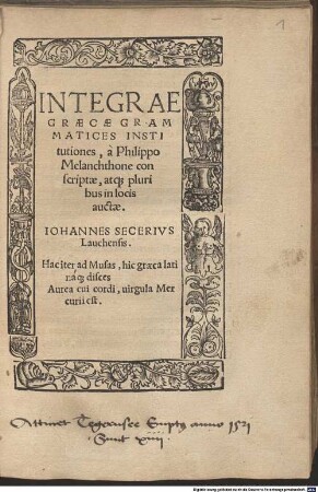 Integrae Graecae Grammatices institutiones
