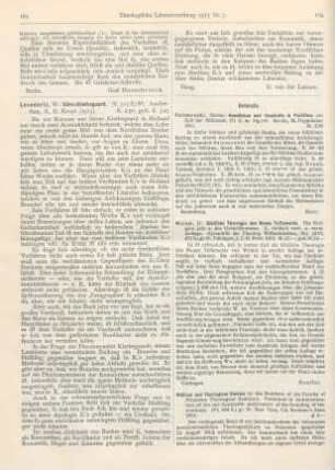 164-165 [Rezension] Biblical and Theological Studies by the Members of the Faculty of Princeton Theol. Seminary