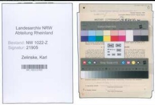 Entnazifizierung Karl Zelinske , geb. 24.03.1910 (Mechaniker)