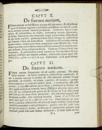 Caput X. De foetore aurium.