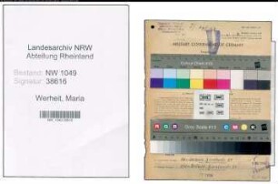 Entnazifizierung Maria Werheit , geb. 21.10.1913 ()