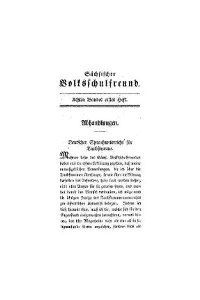Deutscher Sprachunterricht für Taubstumme : (Abhandlungen)