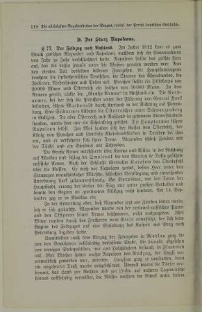 D. Der Sturz Napoleons