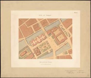 Berliner Dom Schinkelwettbewerb 1884: Lageplan
