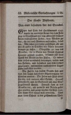 Der fünfte Abschnitt. Von einer besondern Art des Brandes.