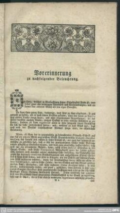 Vorerinnerung zu nachfolgender Beleuchtung