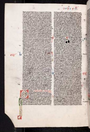 Zierinitiale (Epistula Johannis I): Q(uod fuit)