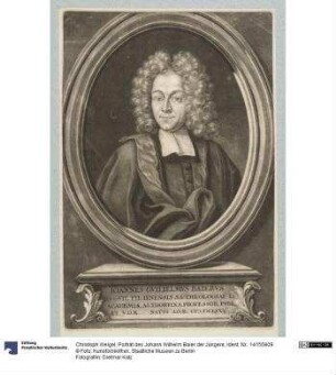 Porträt des Johann Wilhelm Baier der Jüngere