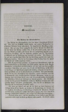 XXXVIII. Miscellen